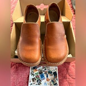 Brown Duckfeet Leather Women's Loafers with additional Wool Insole “Falster”